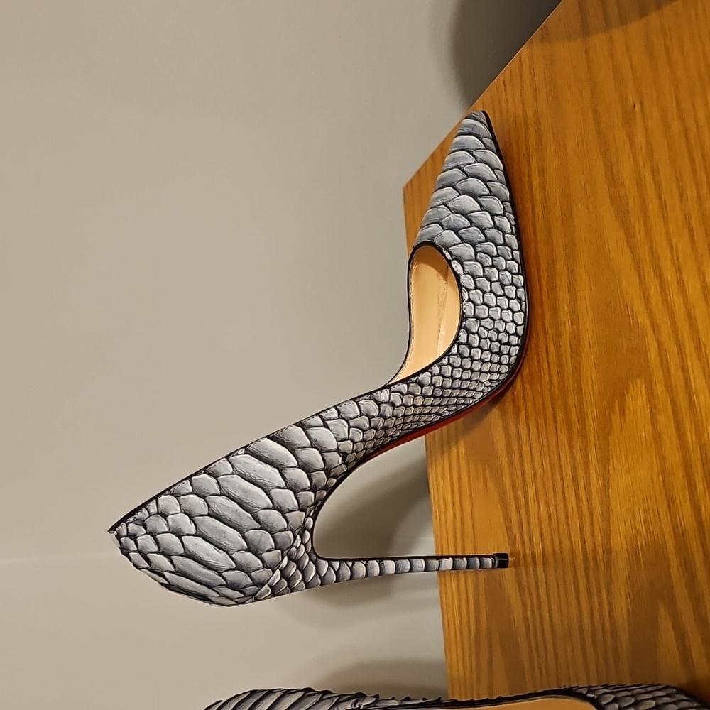 Christian Louboutin Python Froze So Kate Heels Brand New - Picture 5 of 11